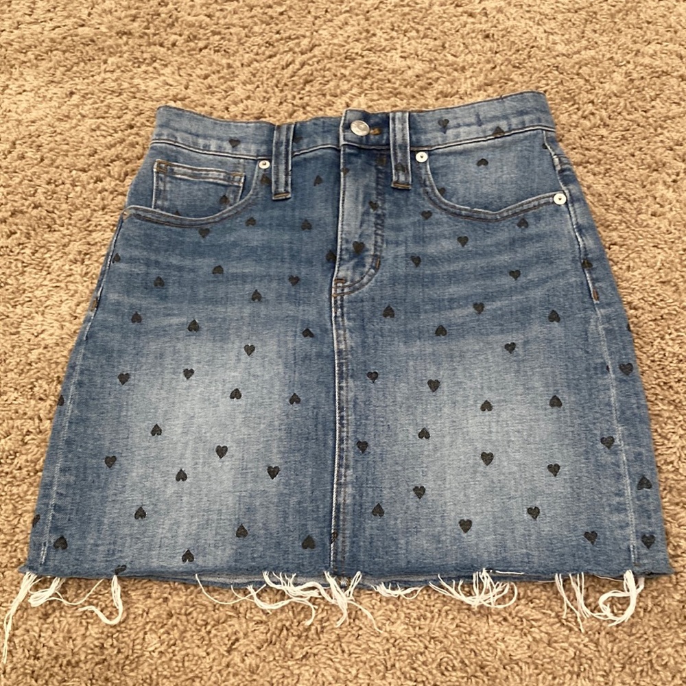 Madewell jean skirt
